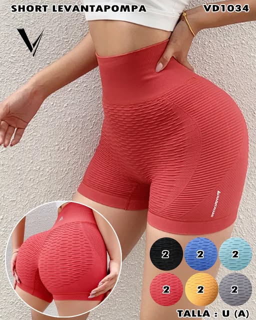 VD1034 - Short Levantapompa Deportivo