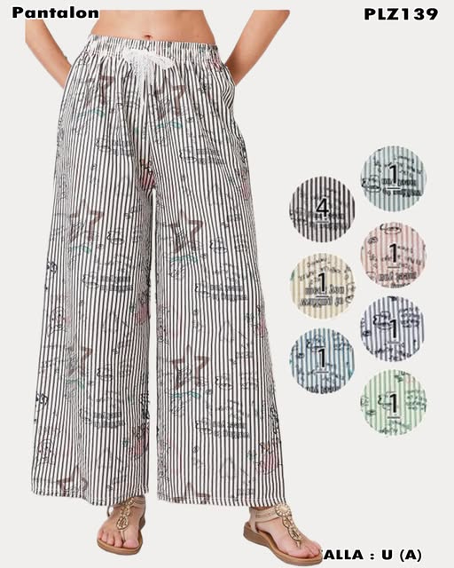 PLZ139 – Pantalón Palazzo Estampado