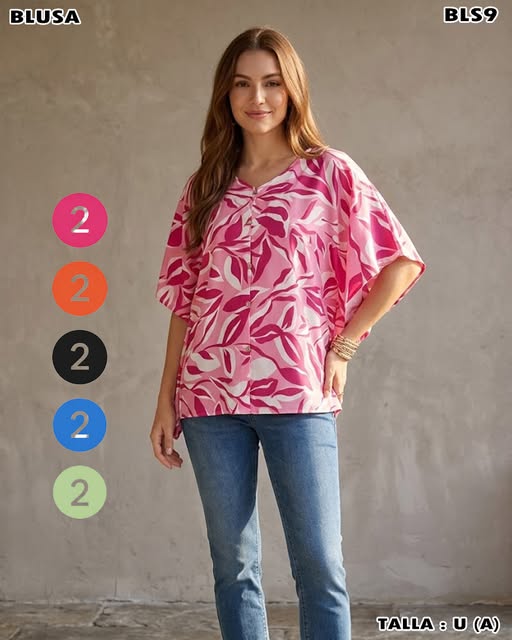 BLS9 - Blusa estampada floral