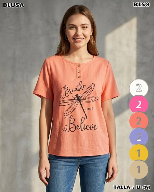BLS3 - Blusa estampada casual