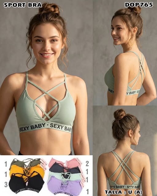 DOP765 - Sport Bra Cruzado Sexy Fit