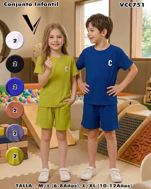VCC751 - Conjunto infantil (playera + short)
