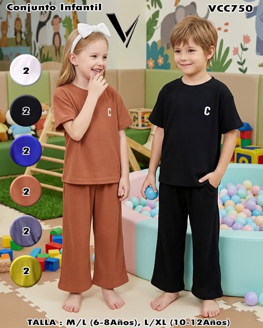 VCC750 - Conjunto infantil (playera + pantalón)