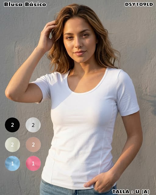 DSY109LD - Blusa Básica Stretch
