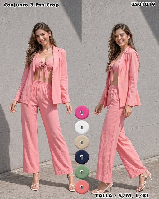 ZS01019 - Conjunto 3 Pzs Crop