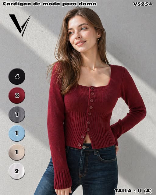 VS254 - Cardigan de Moda para Dama