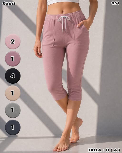 Q51 - Capri Casual con Bolsa