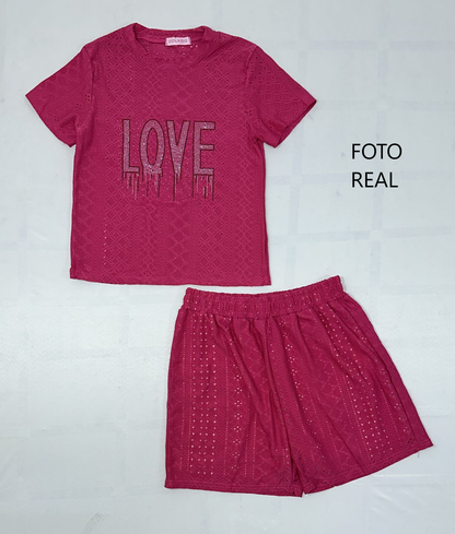 TC348 - Conjunto de Verano Calado Elegante
