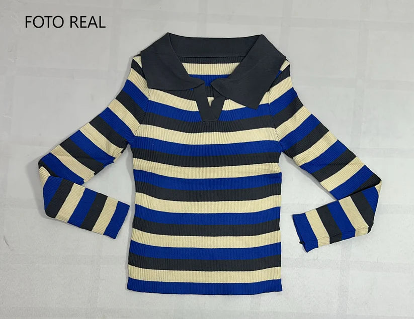 VS16 - Suéter con Cuello Polo