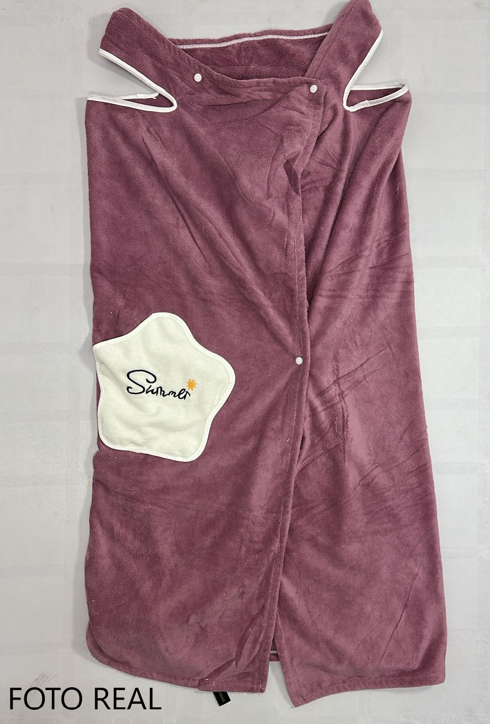 VTT205 - Toalla vestido con boton y bolsas