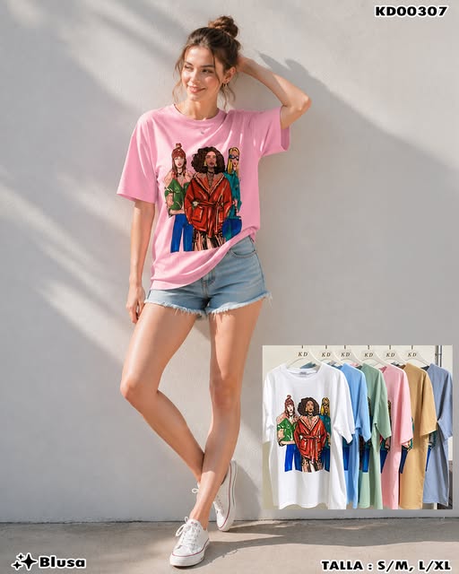 KD00307 - Blusa estampada fashion