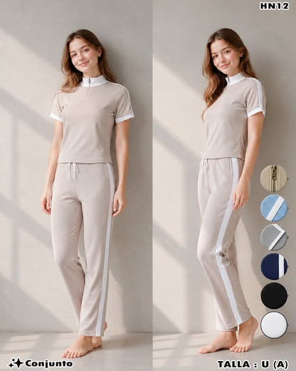 HN12 - Conjunto Casual Acanalado