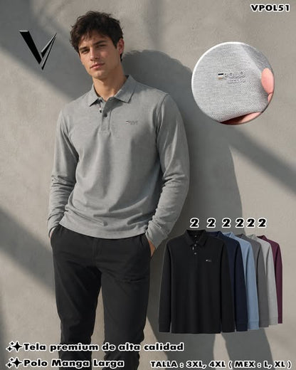 VPOL51 - Polo Manga Larga Premium