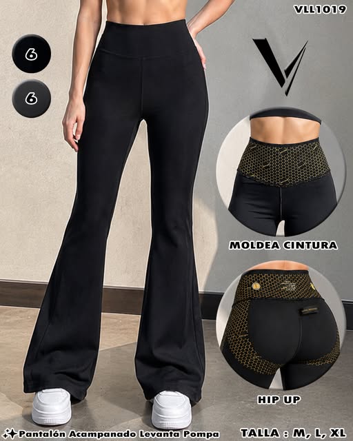 VLL1019 - Pantalón Acampanado Levanta Pompa