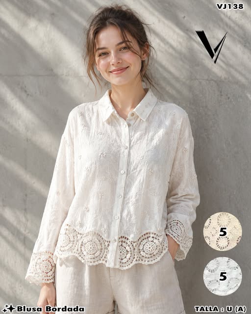 VJ138 - Blusa Bordada