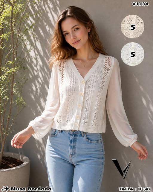 VJ134 - Blusa Tejida