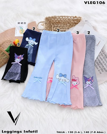 VLEG106 - Leggings Infantil con Personajes
