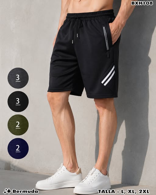 BXH108 - Bermuda Deportiva para Caballero
