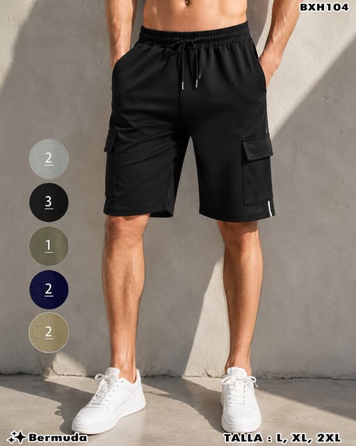 BXH104 - Bermuda Cargo Deportiva para Caballero