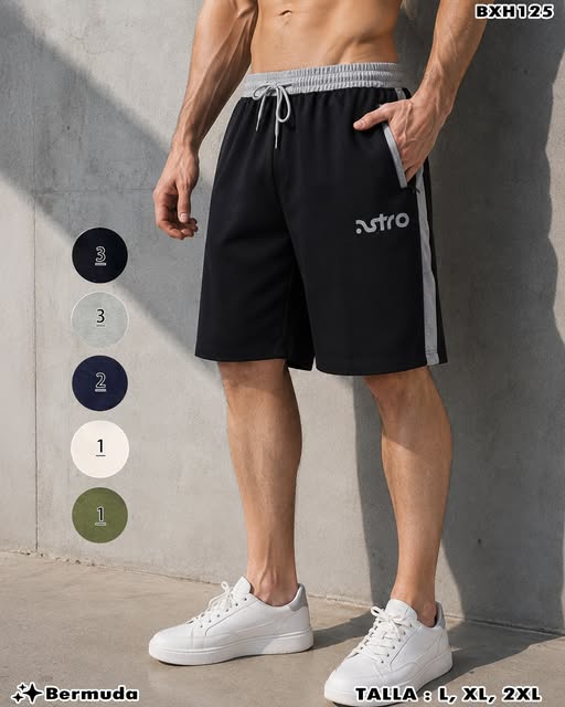BXH125 - Bermuda Deportiva para Caballero