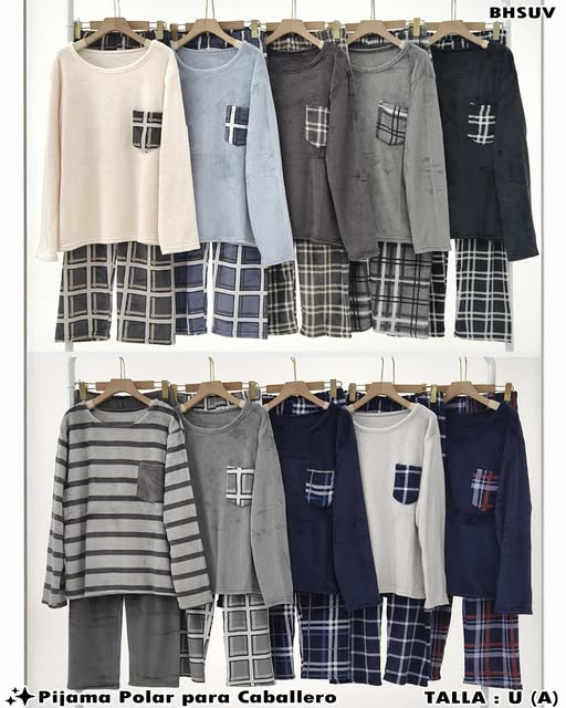 BHSUV - Pijama Polar para Caballero