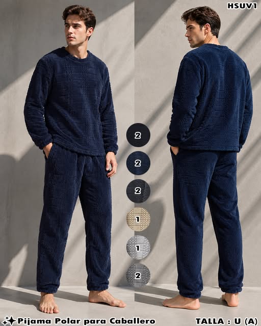 HSUV1 - Pijama Polar para Caballero