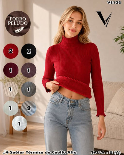 VS123 - Suéter Térmico de Cuello Alto