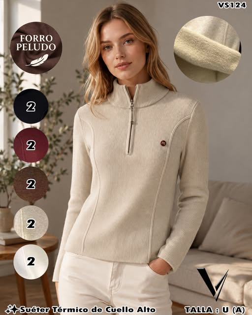 VS124 - Suéter Térmico de Cuello Alto