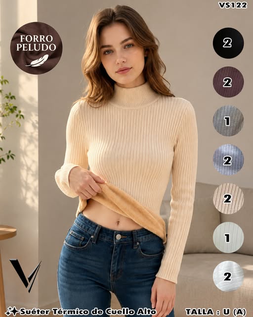 VS122 - Suéter Térmico de Cuello Alto