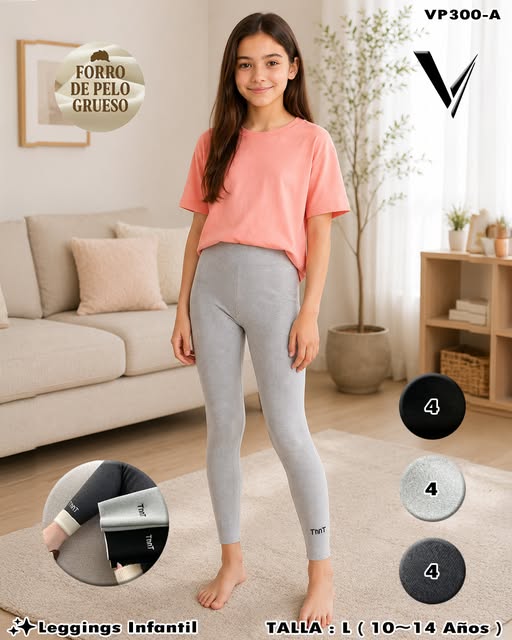 VP300-A - Leggings Juvenil Afelpado