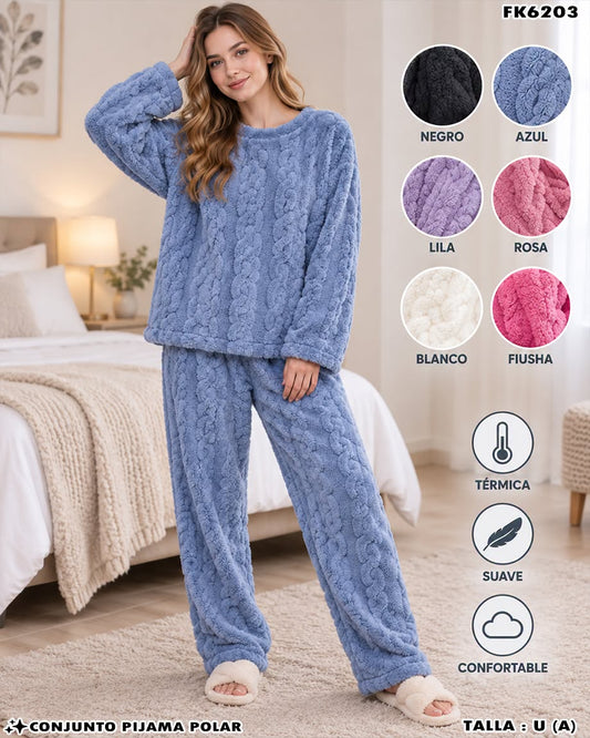 FK6203 - Conjunto Pijama Polar