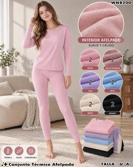 WNB200 - Conjunto Térmico Afelpado para Dama
