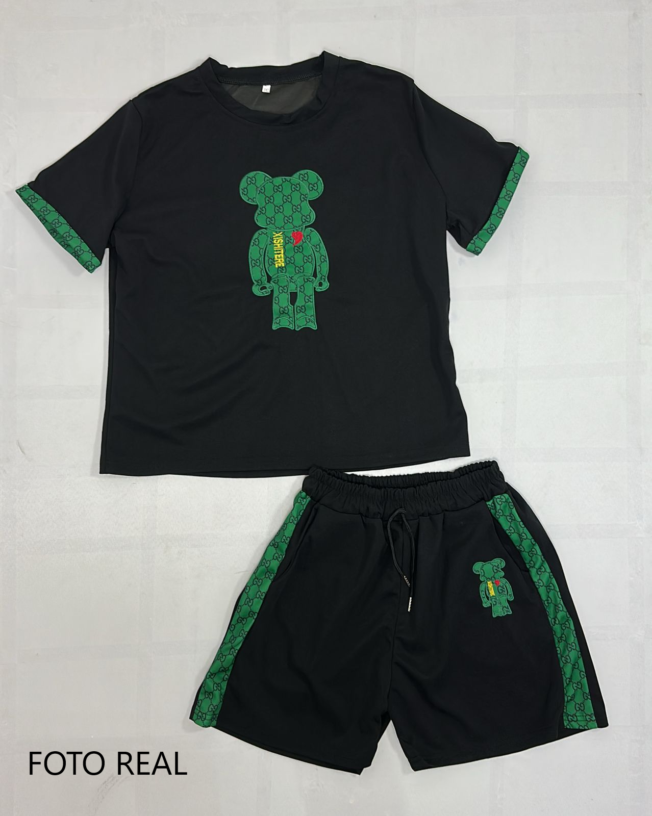 VCON025-1 - Conjunto Short Estampado Dama