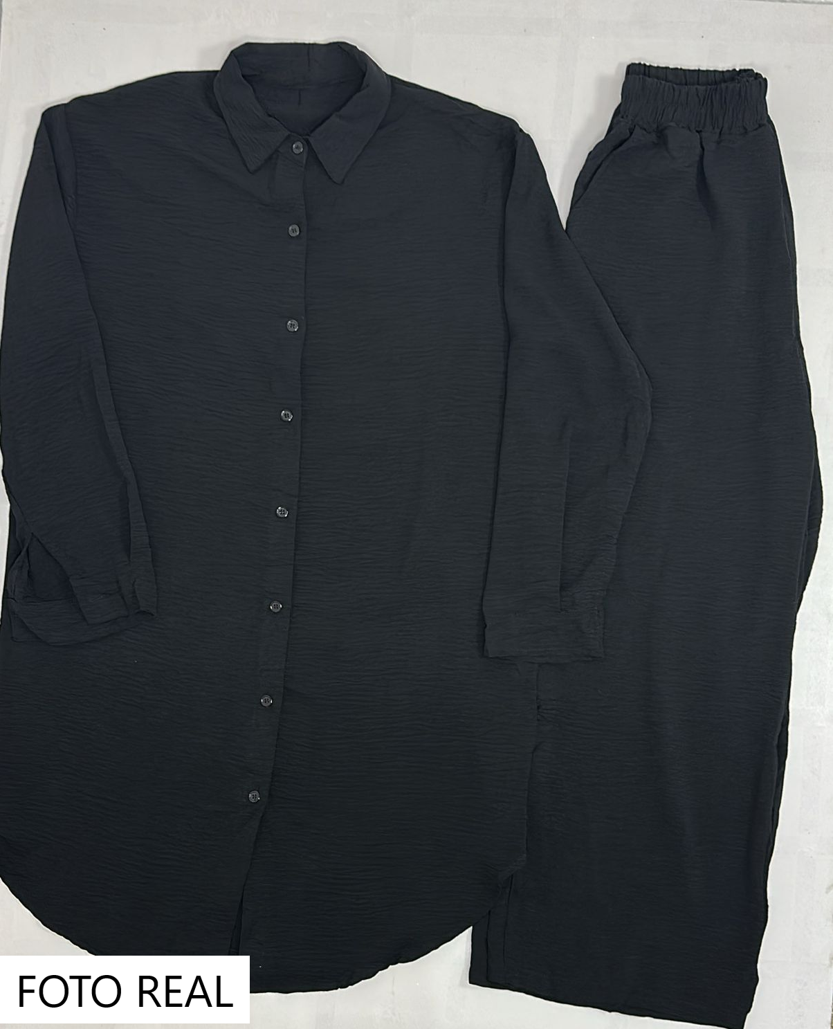 PTSET69 - Conjunto largo tipo camisero