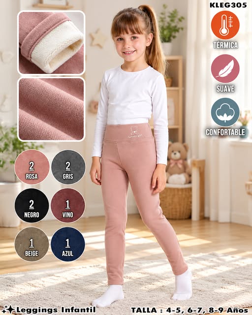 KLEG305 - Leggings Térmicos Infantiles