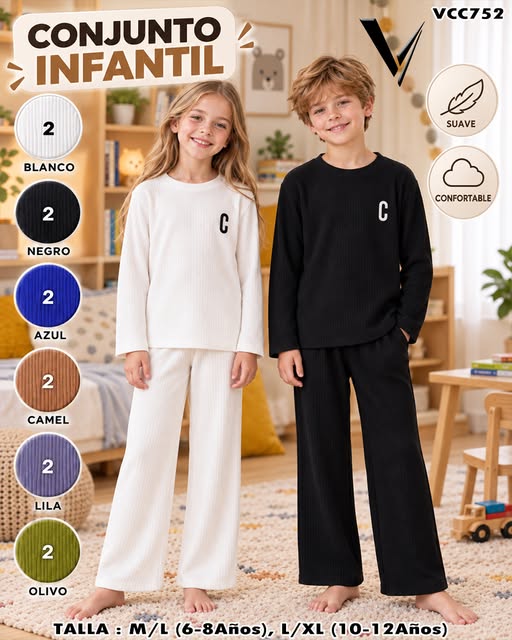 VCC752 - Conjunto Infantil Acanalado