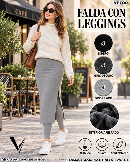 VF700 - Falda Térmica con Leggings