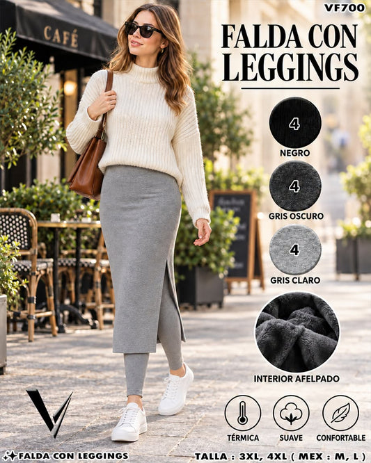 VF700 - Falda Térmica con Leggings