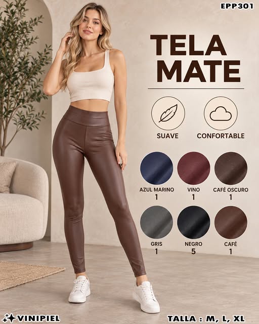 EPP301 - Legging de Vinipiel Mate para Dama