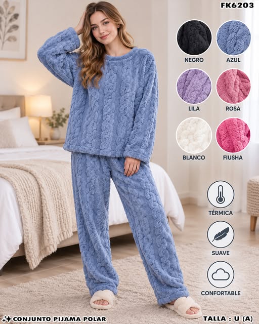 FK6203 - Conjunto Pijama Polar