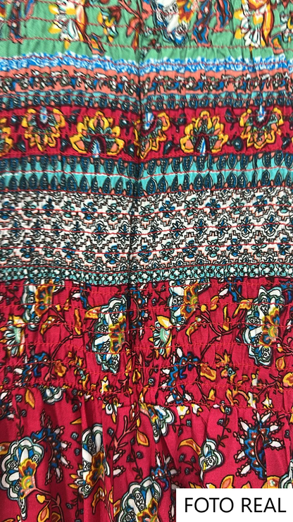 J10008 - Jumpsuit Palazzo Estampado Boho