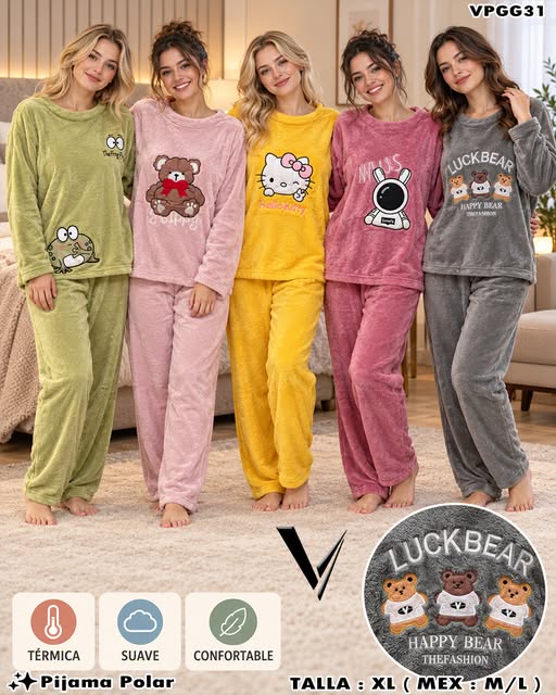 VPGG31 - Pijama Polar con Diseños Surtidos