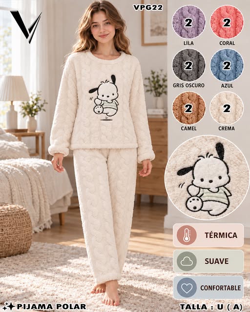 VPG22 - Pijama Polar con Perrito
