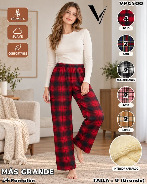 VPC500 - Pantalón Térmico de Cuadros