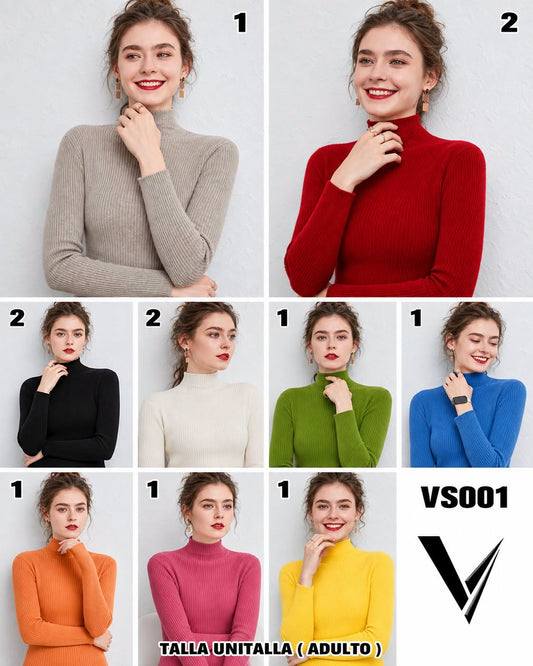 VS001 - Suéter Cuello Alto