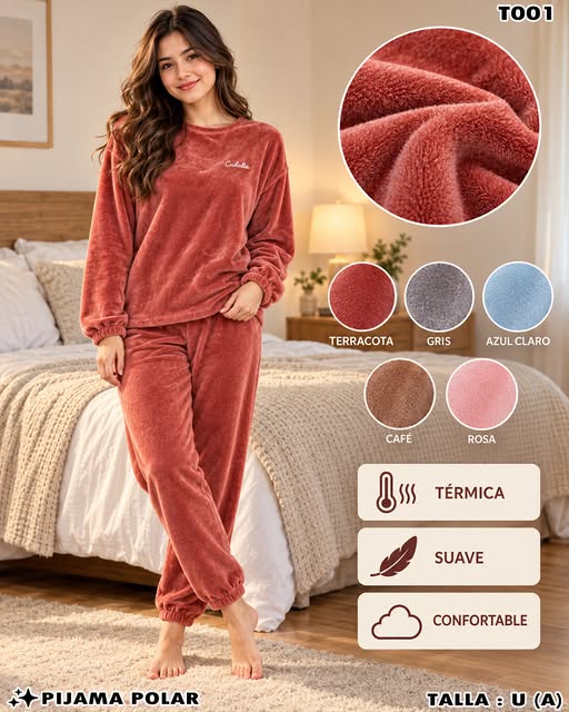 T001 - Pijama Polar de Dos Piezas