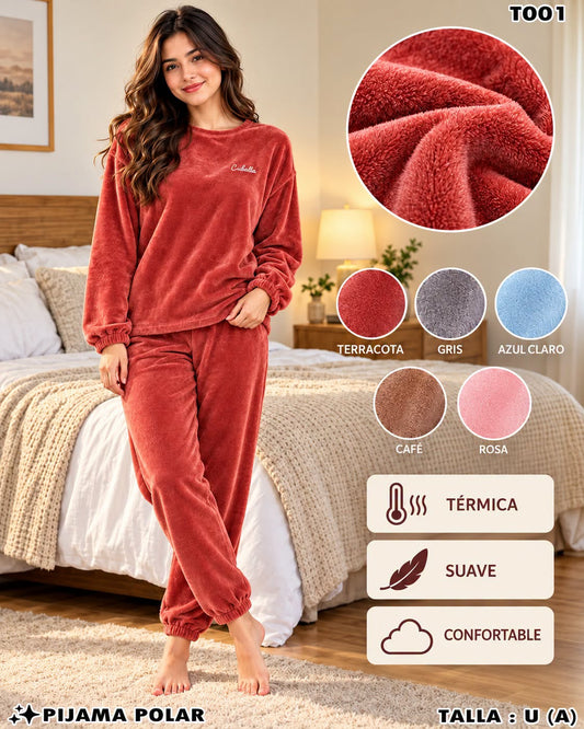 T001 - Pijama Polar Térmica para Dama