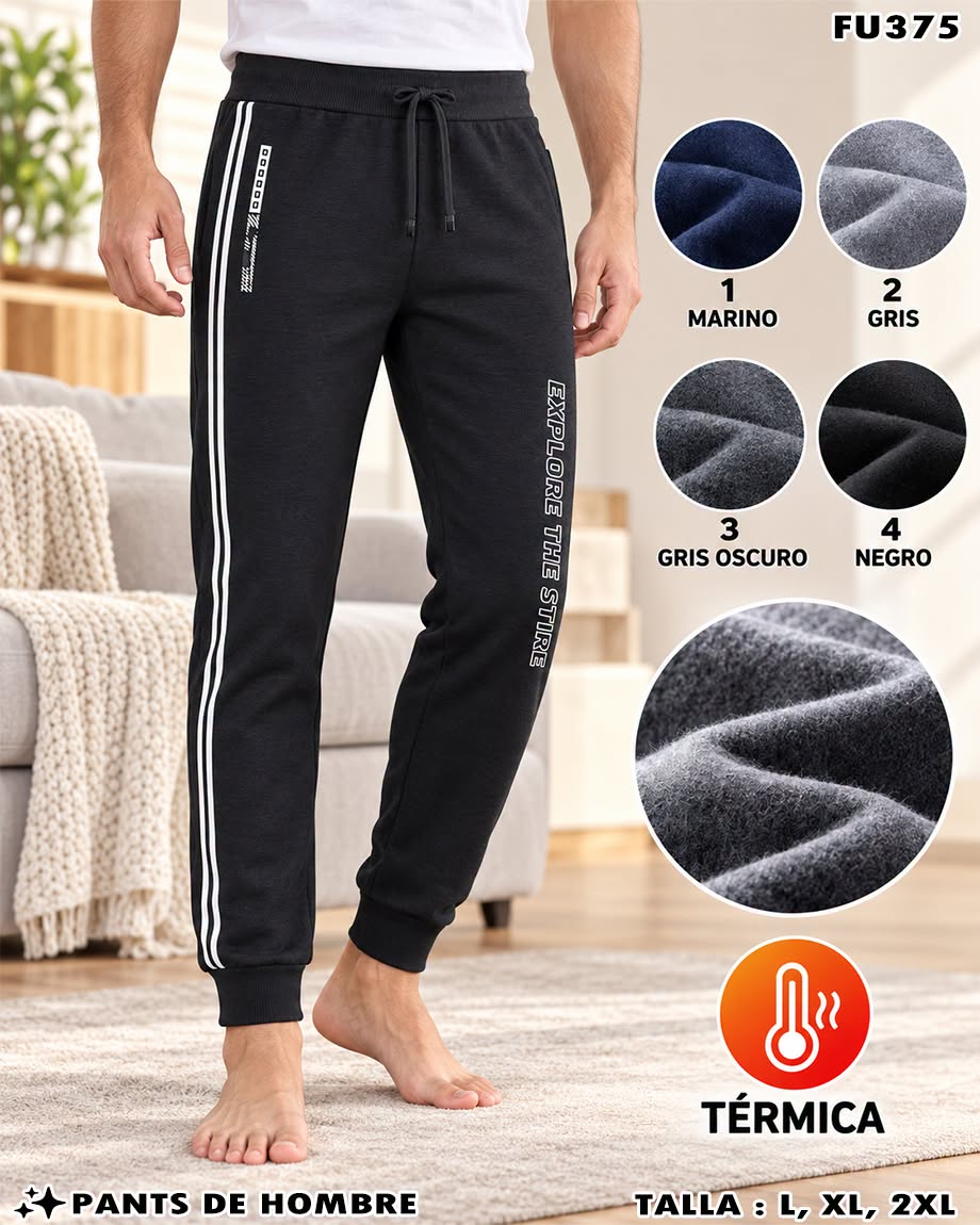 FU375 - Pants Térmico Deportivo para Hombre