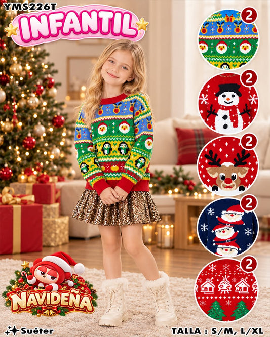 YMS226T - Suéter Navideño Infantil