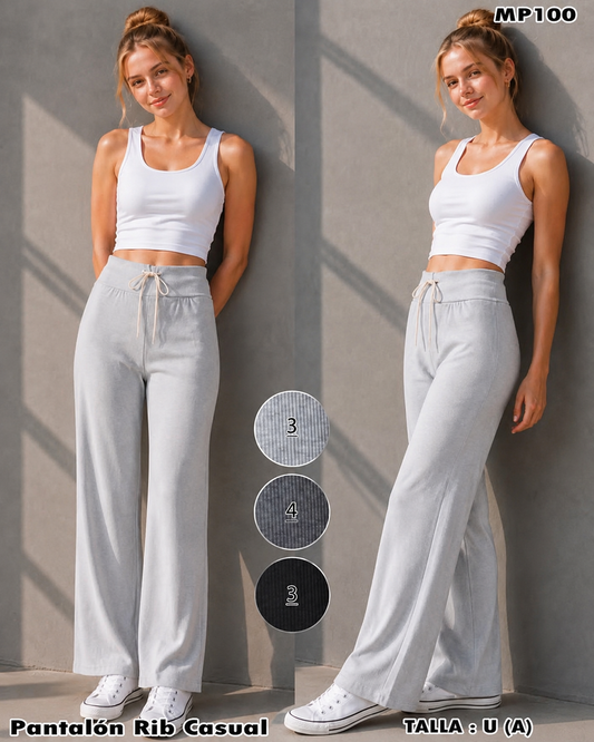 MP100 - Pantalón Rib Casual